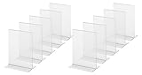 SIGEL TA226 Soporte de sobremesa, recto, acrilico, para A6, 10 unds.