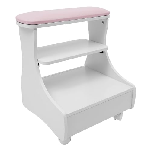 Taburete de Spa para Pies con Ruedas y Cajón miniatura 1