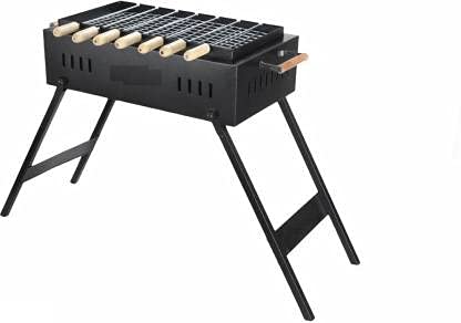 HOTCHEF Terrace Garden Charcoal Grill | Perfect for Outdoor Grilling, Backyard Cookouts, and Family Gatherings (Black Color).
