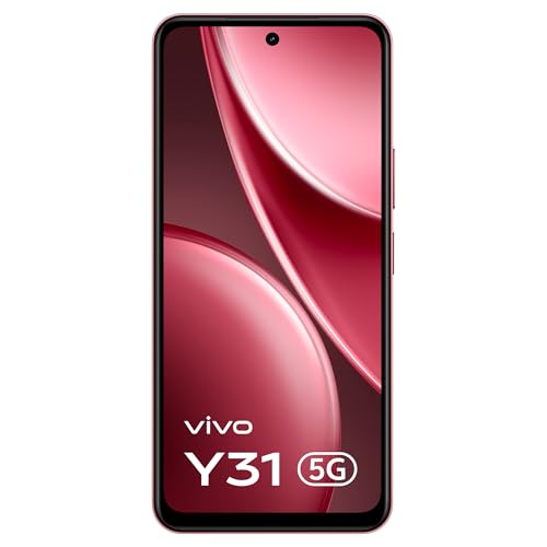 Image of vivo Y31 5G (Rose Red, 4GB RAM, 128GB Storage) with No Cost EMI /Additional Exchange Offers
