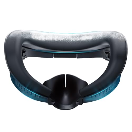 DESTEK Cooling Face Pad Facial Interface Compatible with Meta/Oculus Quest 3, Includes Two Replacement Ice Silk and Cool Ice Gel Face Cushions – Adjustable Bracket, NOT Compatible with Meta Quest 3S