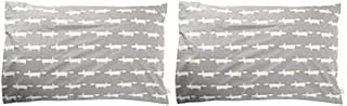 Scion MR FOXHOUSEWIFE Pillow CASE, Pair, Percale, Silver, Single, 48 x 74 x 0.1 cm