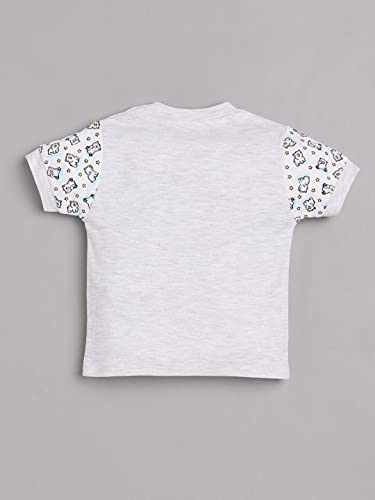 Image of BABY GO 100% Pure Cotton Kids T-Shirt &Shorts for Baby Boys(12-18 Months, WHITE)