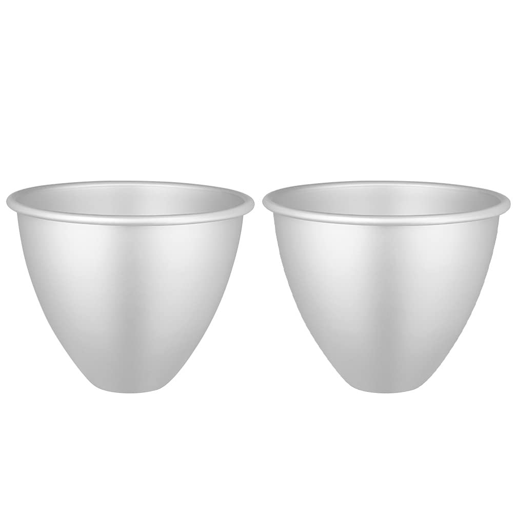 Cabilock 2pcs Doll Dress Cake Pan Aluminum Doll Dessert Cake Mold Cake Baking Mould Fondant Tin Non Stick for Cake Bread Baking (Silver)