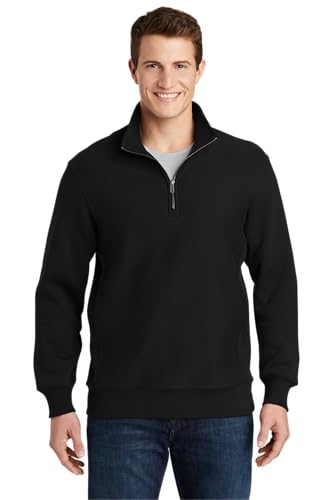 SPORT-TEK Unisex Super Heavyweight Quarter Zip Pullover Sweatshirt
