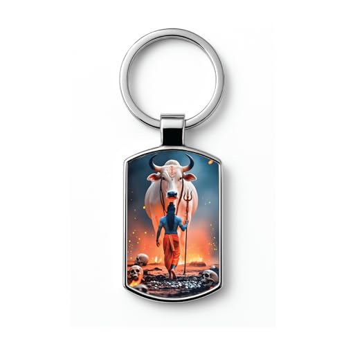 Image of Stylish Metal Keychains with Permanent Glossy Print - Inspirational Quotes & Spiritual Designs - Perfect Key chains for loved ones, Personal Use, Gifts & Return Gifts