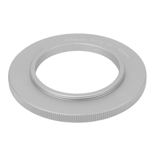 Adaptador anillo para filtro de lente de aluminio resistente con rosca precisa de 49mm a 39mm