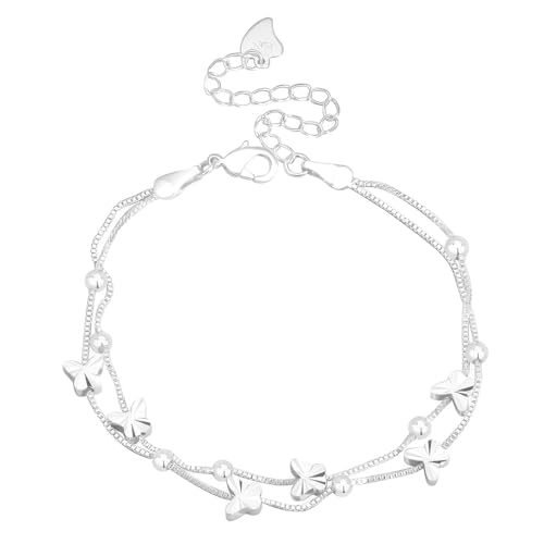 ✨【Elegante】Design a farfalla: i nostri braccialetti da donna sono progettati con graziosi elementi a farfalla che catturano l'essenza degli anni giovanili e simboleggiano libertà e speranza.