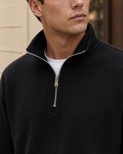 Buy Nobero Men Regular Solid Sweatshirt(1M-TWSS-R0032-BL3_Black_M) at Amazon.in - Image 6