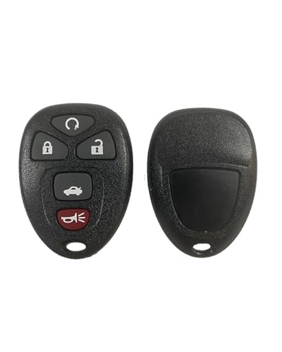 Coque de clé pour GMC Buick et Malibu (Type 1) - Boîtier de remplacement pour télécommande auto - 4