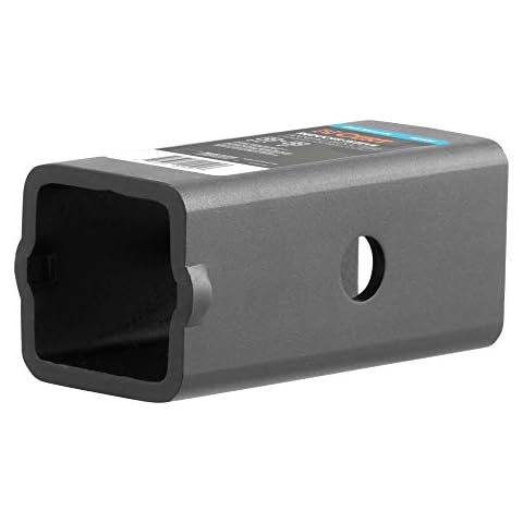 CURT 45405 Trailer Hitch Receiver Adapter Reducer Sleeve, 2-1/2 to 2-Inch, Carbide Black Powder Coat Cover