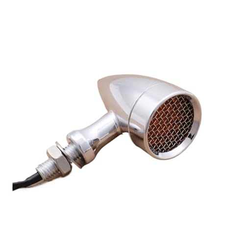 Clignotant pour moto avec feu stop et couvercle grille en lentille maille