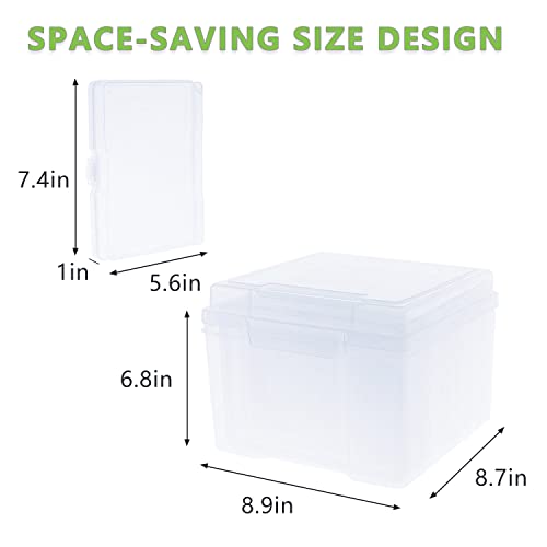 Idekooror Photo Case 5" X 7" Photo Box Storage And Craft Keeper - 7 Inner Photo Keeper Photo Organizer Cases Photos Storage Containers Box For Photos (Clear) #TOP1