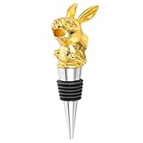 SAFIGLE Goldener Flaschenverschluss Zinklegierung Weinverschluss Wiederverwendbar Hochwertiger...