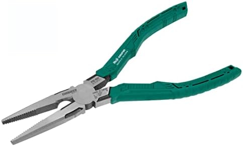 ENGINEER PZ-60 Screw Removal Pliers, 193mm Long Nose Pliers with Screw extracting Serrated Jaws