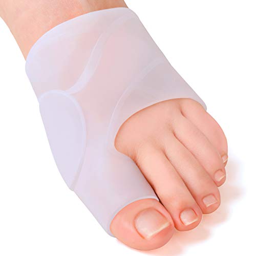 Welnove Bunion Protector, Gel Bunion Sleeves, Bunion Cushion Pads, Bunion Shield for Relieving Bunion Pain, Blister, Corn, Callouses, and Shoe Friction.