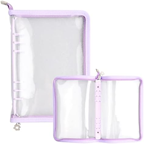 Lot De 2 Mini Classeurs à 3 Anneaux Avec Papiers Intérieurs, Couverture