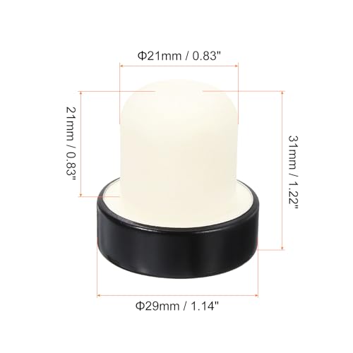 Tapón de sellado en T de 2,1 cm para botellas de vino, pack de 8 tapones negros reutilizables 3