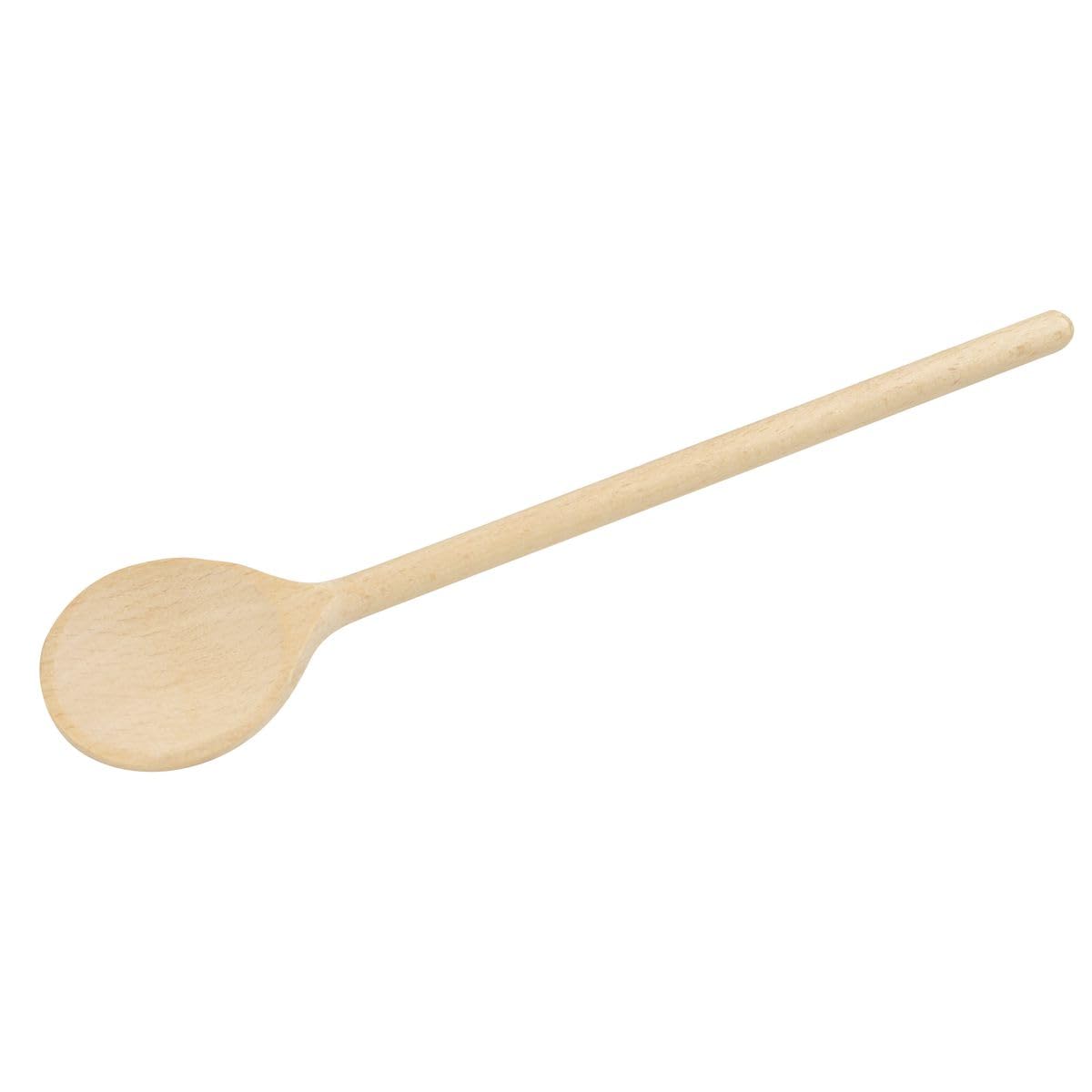 Fackelmann 31125 Zestaw 4 drewnianych przyborów kuchennych, zestaw drewnianych szpatułek i łyżek kuchennych, drewno z certyfikatem FSC, 20cm, 25cm, 30cm, brązowy