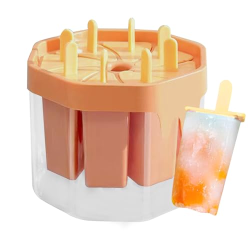 Palos con palos, 8 cavidades cavidades en el mango – Easy Release Food Food Cakesica Making Bandejas para Yogur – Booler – Mousse