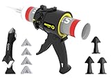 SILIGUN Compact Caulk Gun with Caulking Tools and Caulk Nozzle – 10 Oz Caulk Gun with No Rod – 12:1