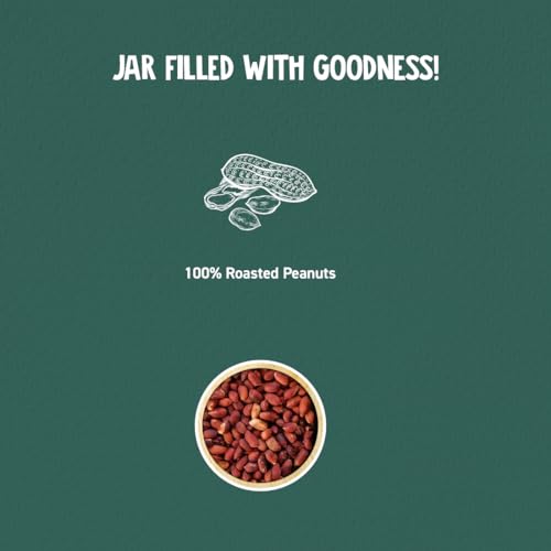 ALPINO Organic Natural Peanut Butter Smooth - 100% Roasted Organic Peanuts - 30g Protein, No Added Sugar & Salt, Gluten Free – Plant Based, Unsweetened Peanut Butter Creamy (400 G)