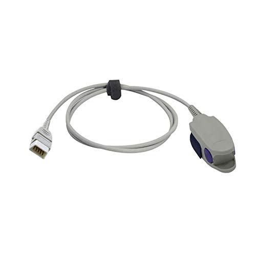 Sino-k Kompatibel für Smiths BCI Spo2 Sensor Fingerclip 3044/3444 3,2 ft 9 Pins Connector FDA/CE Approved