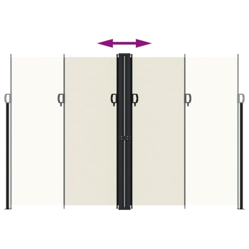 Auvent rétractable 220x1200 cm pour stopper le vent et le vis-à-vis direct - 6