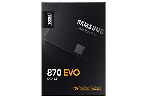 Image of Samsung 870 EVO 500GB SATA 2.5 inch Internal Solid State Drive (SSD) (MZ-77E500)