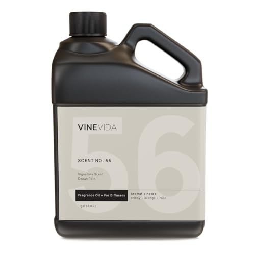 VINEVIDA [Gallon (128 Fl Oz)] Ocean Rain Fragrance Oil for Cold Air Diffusers, Essential Oils for Diffuser Oil Refill & Air Freshener Room Spray