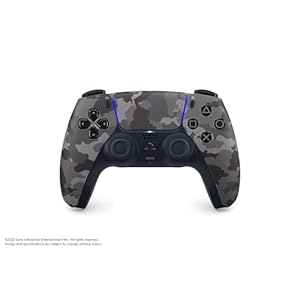 PlayStation Sony 5 DualSense Wireless Controller – Gray Camouflage (Renewed)