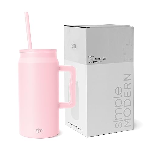 Simple Modern 50oz Trek Tumbler with Handle — Blush