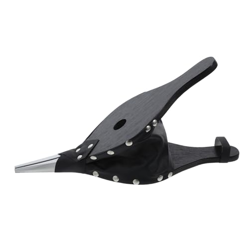 Hemobllo Soplador Manual Para Chimenea y Parrilla Portátil Acero Inoxidable y Madera Funcionalidad Versátil Para Camping y Cocina Color Negro