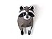 Raccoon Trophy Paper Sculpture,Pre-cut DIY Papercraft Kit,Handmade Wide Animal Figurine,Grey Color,Low Poly Wall Decor,All Accessories Included