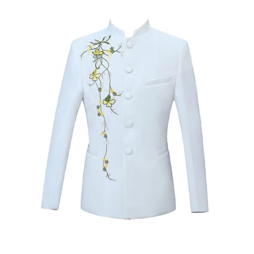 Veste de costume homme style chinois slim fit pour toutes saisons