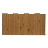 Raw Wood - Cabecero Cama 170 y 180 cm King Size - Madera Maciza de Pino Estilo Nórdico - Hecho a Mano en España - Haku Dark