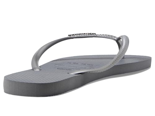 Havaianas Women's Slim Logo Metallic Flip Flops2