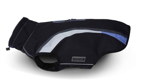 WOLTERS Hunde-Regenjacke Xtra-Strong Gr. 75 schwarz/Riverside-Blue