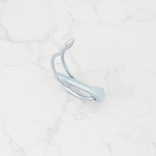 eMagTech Sicherungsstift in D-Form, verzinkter Karbonstahl, Doppelschnurschlaufe, Drahtschlossstift M4,5/M6/M8 für Rasen, Garten, Bauernhof, LKW, Auto, Anhänger, Traktor, 18 Stück