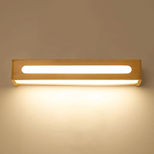 Apliques de pared LED modernos de madera maciza selecta con difusor acrílico de alta densidad 2