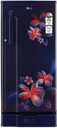 Image of LG 188 Litres Direct Cool Single Door Refrigerator (GL-D191KBPX.ABPZEBN, Blue Plumeria)
