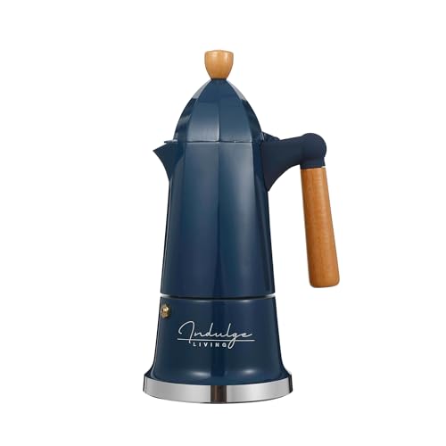 Image of Nordic Beacon Moka Pot 300ml (6 Cup) | Italian Stovetop Coffee Maker | Aluminium Moka Coffee Pot | Brews Strong Espresso-Style Coffee