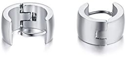 VNOX Stainless Steel Polished Small Huggie Hoop Earrings for Men and Women