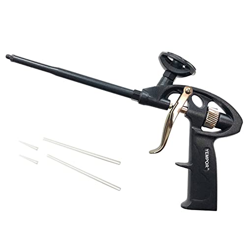 YEMPOR® Pistolet de mousse de construction, pistolet à mousse de construction, avec revêtement en téflon (PTFE) - Pistolet de montage de qualité supérieure Cover