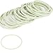100pcs Rubber Bands, White Natural Elastic Band, Strong Rubber Bands, Dia 50mm Loop for Hair Bills Bank Paper Office Supplies