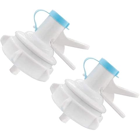 2 Pack Water Jug Dispenser Valve Water Jug Cap Bottle Spout Reusable Plastic Spigot Faucet for 55mm Non Threaded Crown Top Drinking Bottle Cover