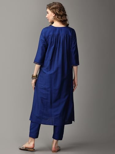 Image of The Mom Store Maternity Nursing and Feeding Kurta Set | Nursing Zippers | Pre and Post Pregnancy | Raw Silk | Kurta Pant Set | Solid |