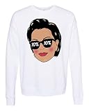 Print Bar Kris Jenner Momager 10 Percent Sweatshirt (White, XL)
