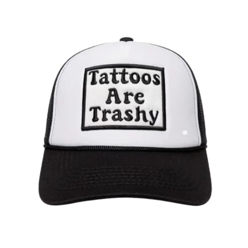 Image of Embroidered Lettering Print Truck Hat Baseball Cap Trucker Mesh Snapback Hat
