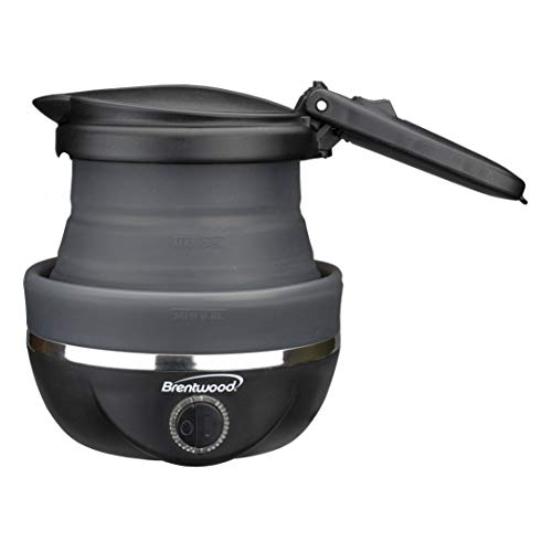 Brentwood Appliances KT-1508BK .85-Quart Dual-Voltage Collapsible-Travel Kettle (Black), 0.85Q - Image 5